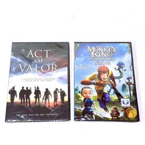 2 NEW DVD MOVIES [THE MONKEY KING - HERO IS BACK] & [ACT OF VALOR] NEW-SEALED